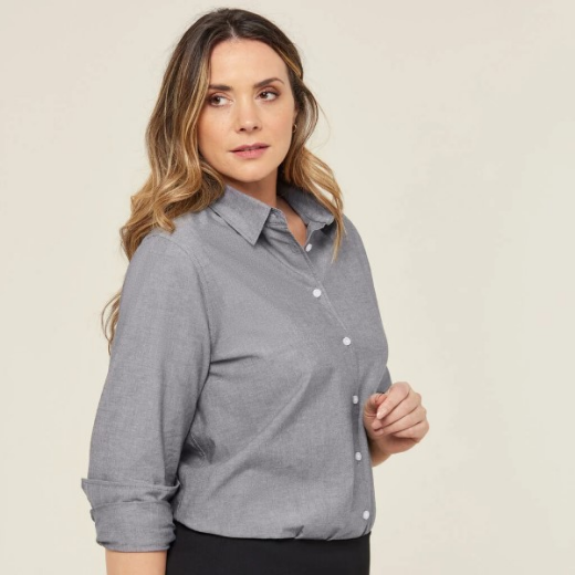 Picture of NNT Ladies Chambray Long Sleeve Relaxed Shirt
