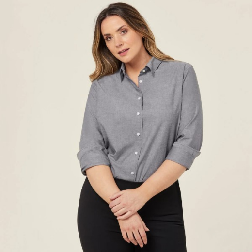 Picture of NNT Ladies Chambray Long Sleeve Relaxed Shirt