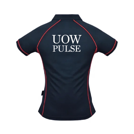Picture of Aussie Pacific Ladies Endeavour Polo Shirt Navy/Red