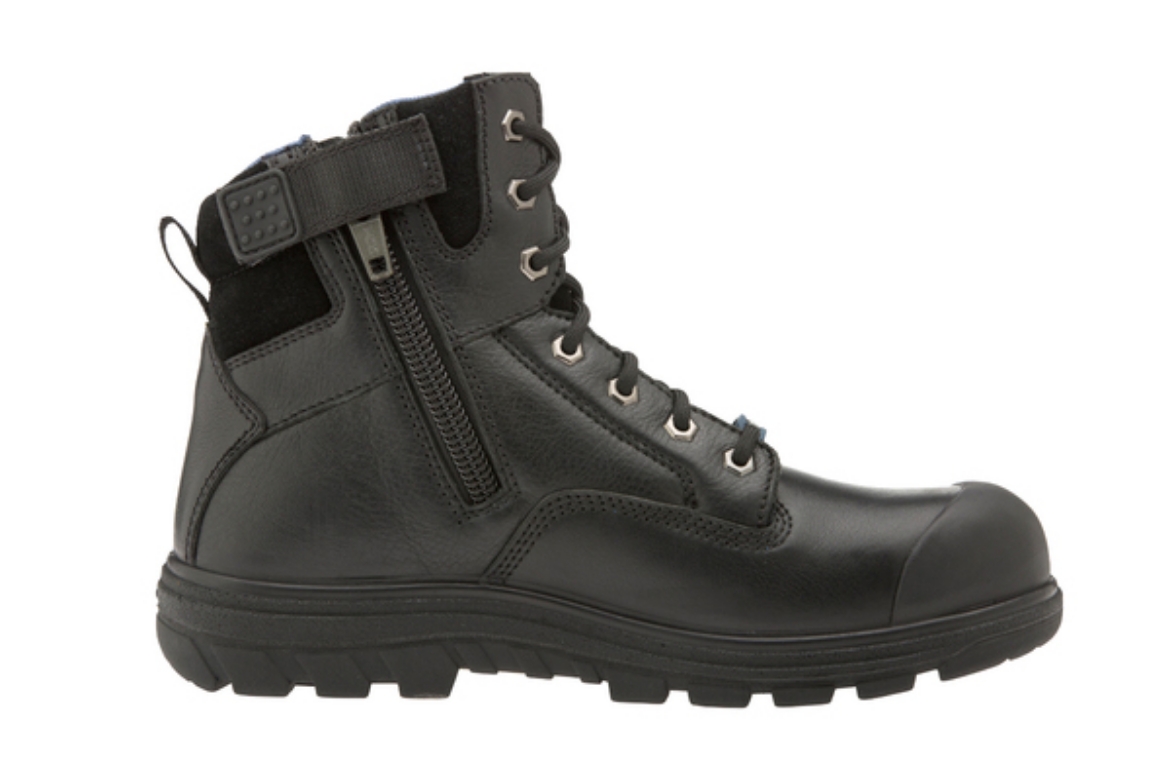 Picture of Ascent Safety Alpha 2 Lace Up Zip Side Safety Boot Black