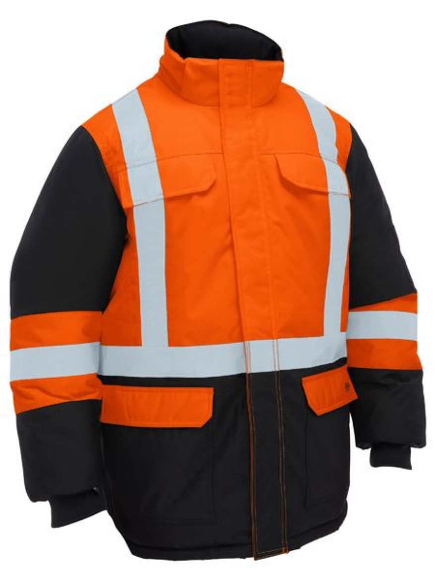 Picture of Bisley Hi Vis Freezer Jacket with H Pattern Reflective Tape