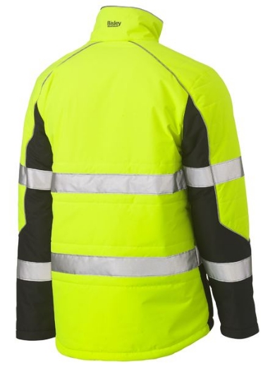 Picture of Bisley Hi Vis Puffer Jacket with Reflective Tape