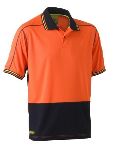 Picture of Bisley Polo Shirt Short Sleeve 100% Polyester Mesh