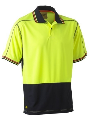 Picture of Bisley Polo Shirt Short Sleeve 100% Polyester Mesh