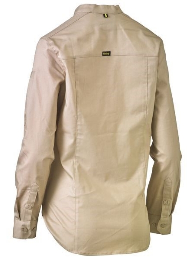 Picture of Bisley Ladies V-Neck Stretch Closed Front Shirt Long Sleeve