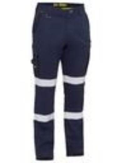 Picture of Bisley Flex & Move Stretch Utility Zip Cargo Pants Navy