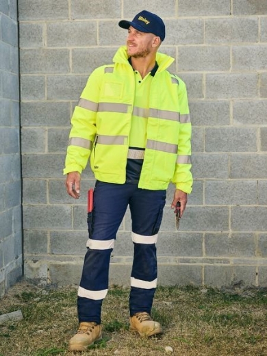 Picture of Bisley Flex & Move Stretch Utility Zip Cargo Pants Navy