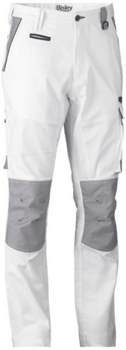 Picture of Bisley Painters Contrast Cargo Pants White