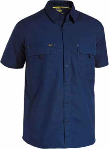 Picture of Bisley Mens X Airflow Short Sleeve Work Shirt 100% Cotton Ripstop