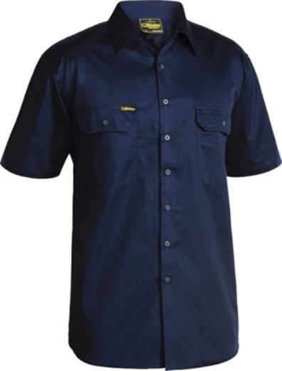 Picture of Bisley Cool Lightweight Short Sleeve Shirt 100% Cotton