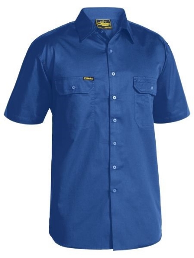 Picture of Bisley Cool Lightweight Short Sleeve Shirt 100% Cotton