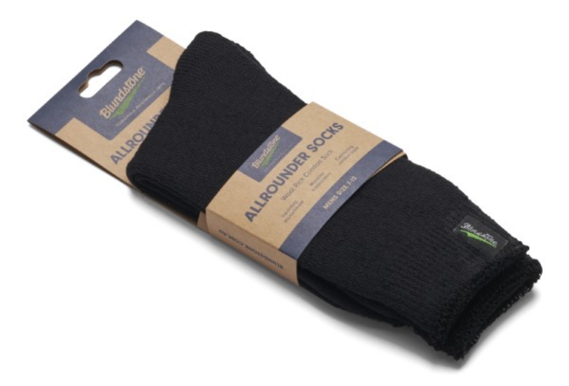 Picture of Blundstone All Rounder Sock Black Pack of 3