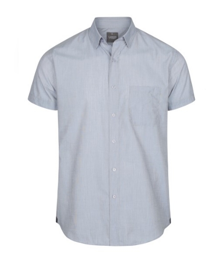 Picture of Gloweave Mens Smith End on End Casual Slim Fit Short Sleeve Shirt