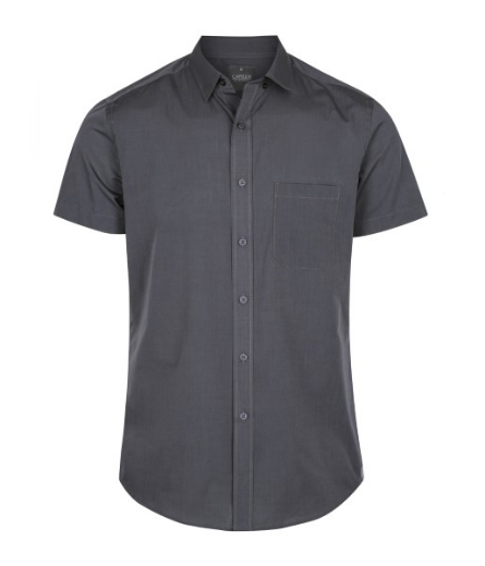 Picture of Gloweave Mens Smith End on End Casual Slim Fit Short Sleeve Shirt