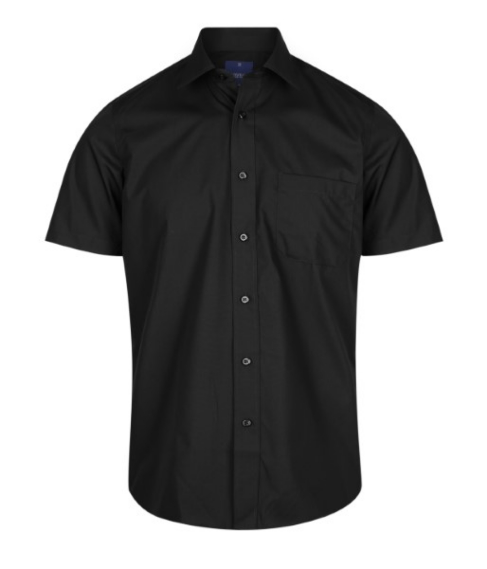Picture of Gloweave Mens Nicholson Premium Poplin Short Sleeve Shirt w/pocket