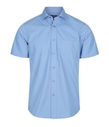 Picture of Gloweave Mens Nicholson Premium Poplin Short Sleeve Shirt w/pocket
