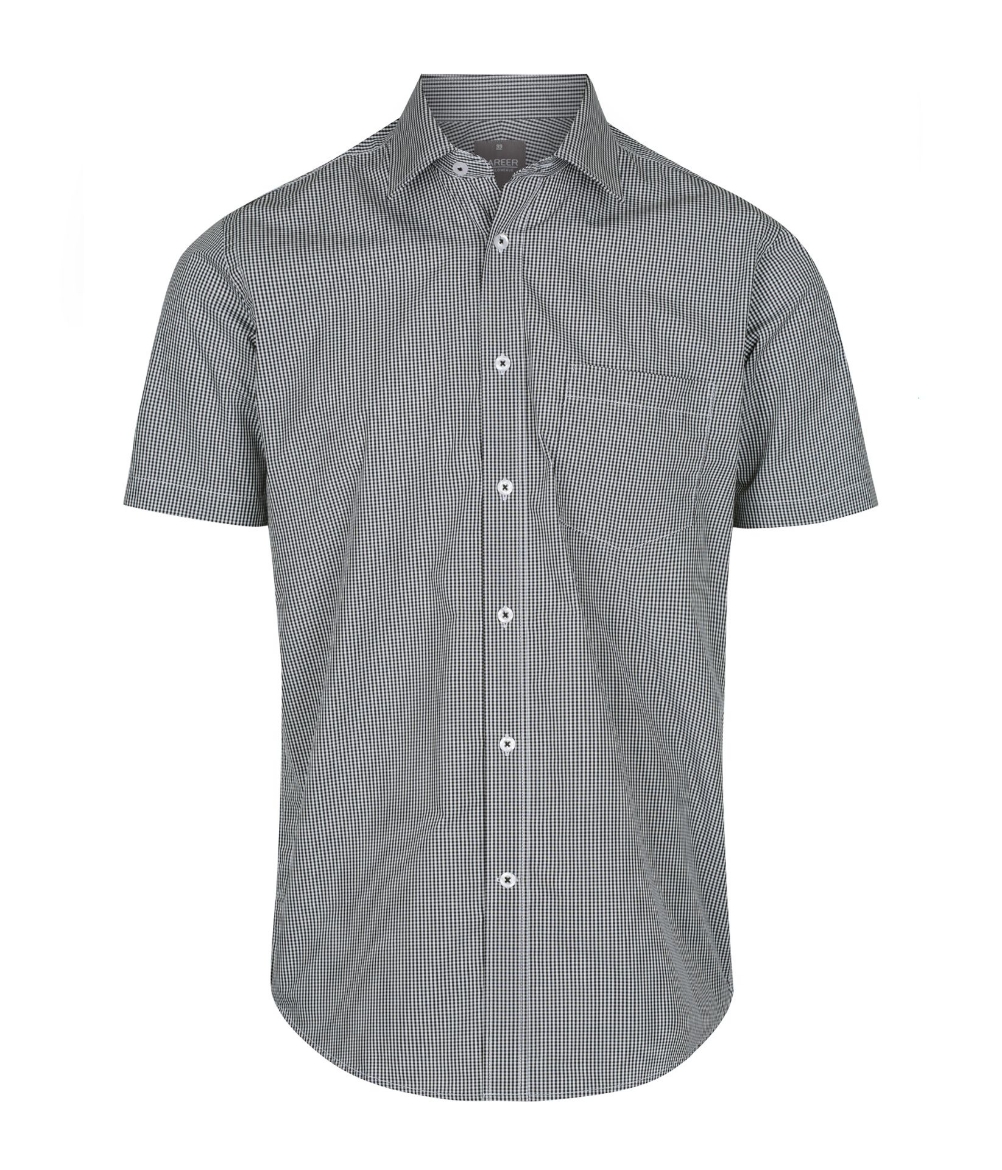 Picture of Gloweave Mens Westgarth Gingham Check Shirt Short Sleeve