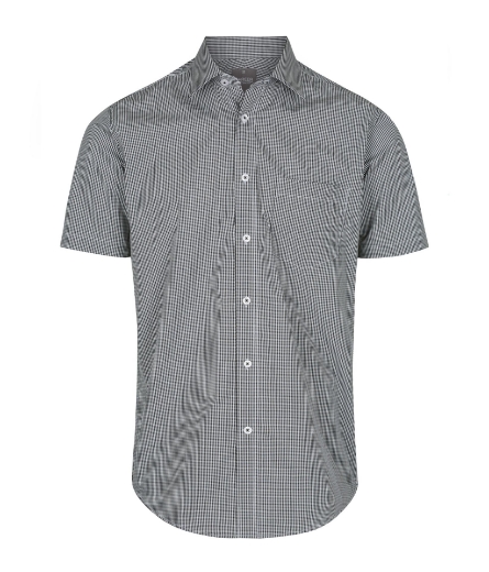 Picture of Gloweave Mens Westgarth Gingham Check Shirt Short Sleeve