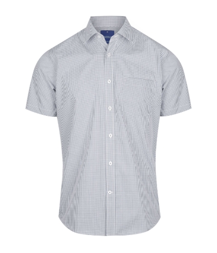 Picture of Gloweave Mens Westgarth Gingham Check Shirt Short Sleeve