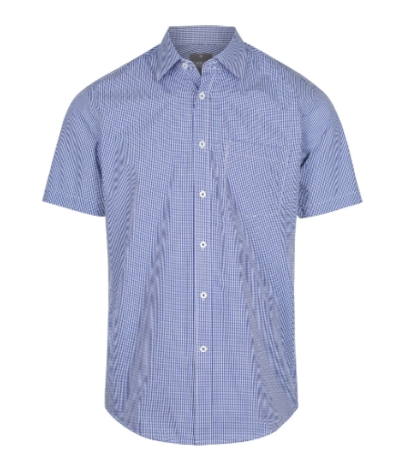 Picture of Gloweave Mens Westgarth Gingham Check Shirt Short Sleeve