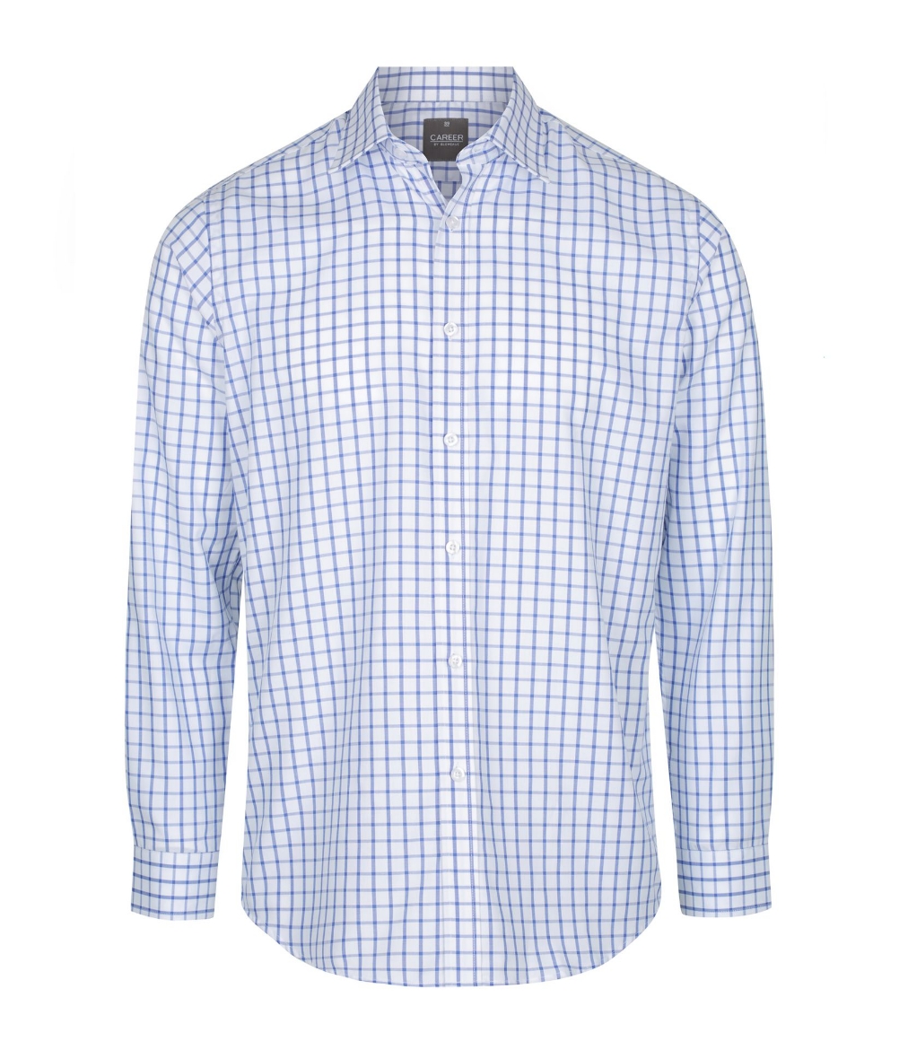 Picture of Gloweave Mens Bourke Window Pane Check Long Sleeve Shirt