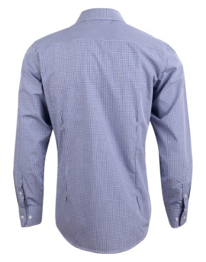 Picture of Benchmark Mens Two Tone Gingham Long Sleeve Shirt