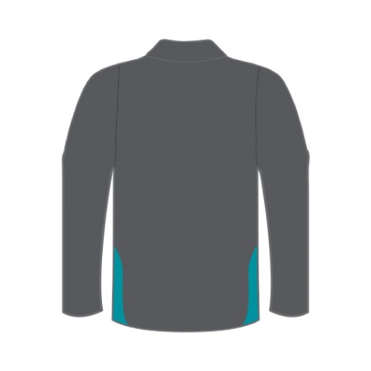 Picture of Custom Ladies Polo Shirt Long Sleeve Cotton Back Charcoal/Teal Including Georges River Council Logo