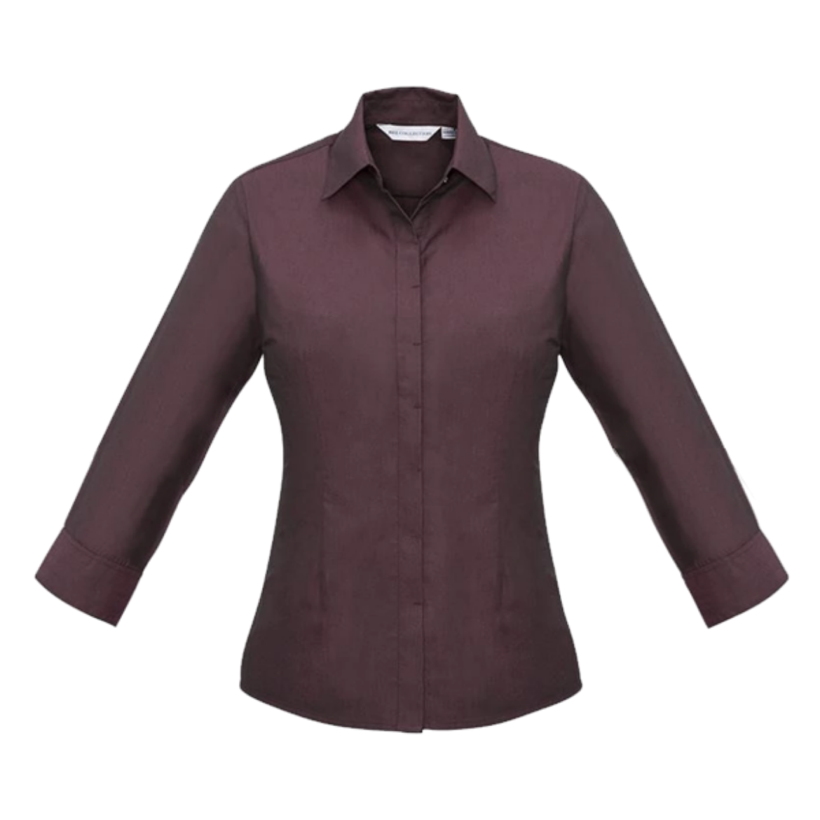 Picture of Biz Collection Ladies Hemingway Shirt Long Sleeve Port Wine (Custom Made)