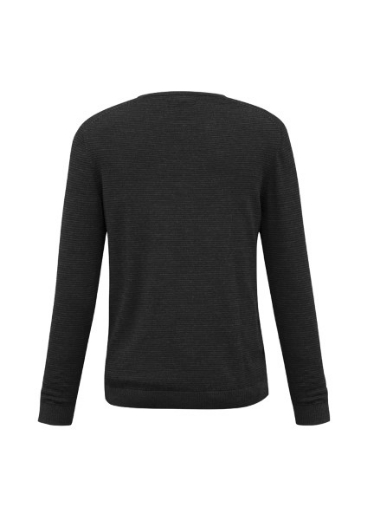 Picture of Biz Collection Mens Origin Pullover 100% Merino Wool Black/Charcoal