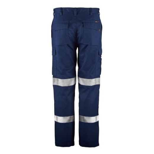 Picture of Flame Buster ARC Flash Cargo Pant with Bio-Motion Reflective Tape HRC 2 ATPV 11.5cal/cm2 Navy