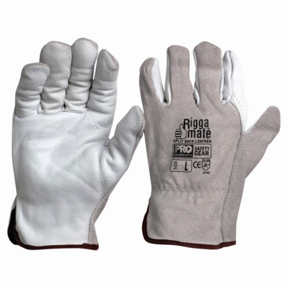 Picture of Riggers Glove Premium Cowgrain Palm Split Back