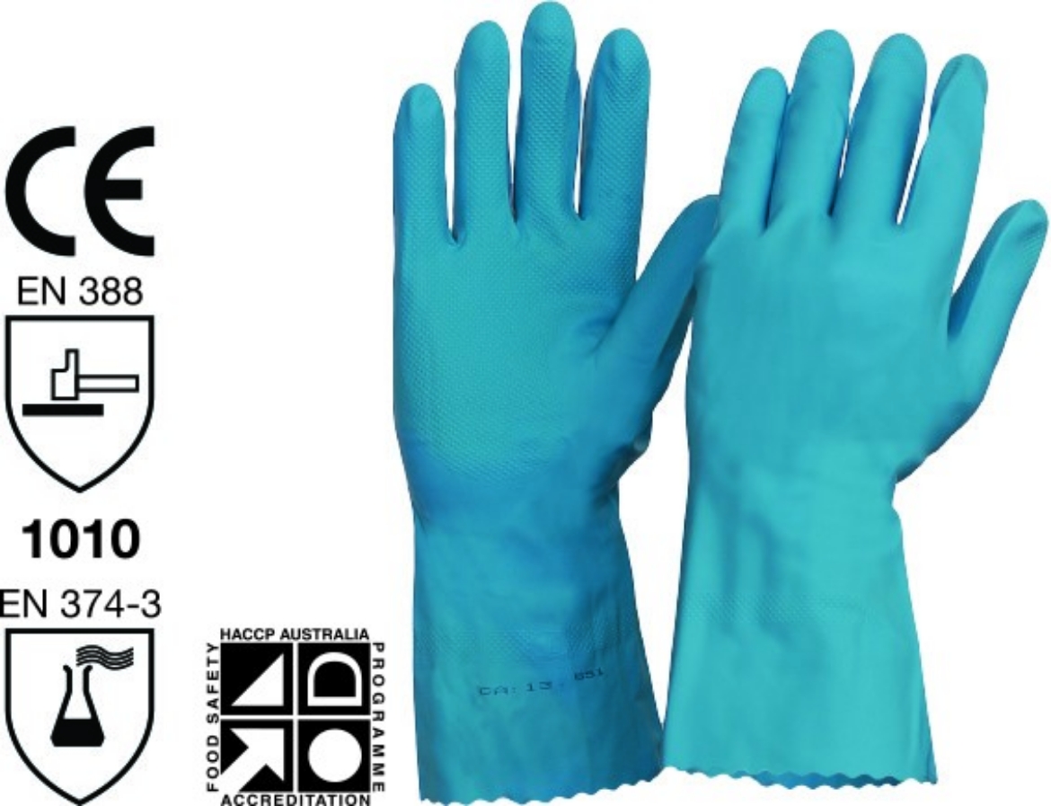 Picture of ProChoice Silverlined Latex Rubber Household Gloves
