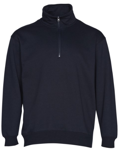 Picture of Winning Spirit Adults American Style 1/2 Zip Fleecy Sweat Top