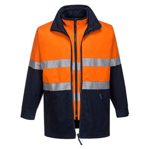 Picture of Prime Mover Hume 100% Cotton 4 in 1 Jacket with 2 Ring Reflective Tape
