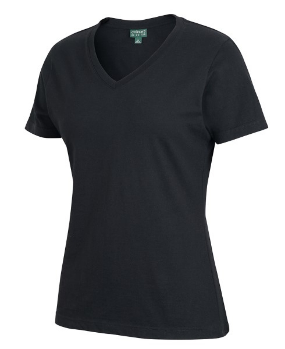 Picture of Colour of Cotton Ladies V-Neck Tee