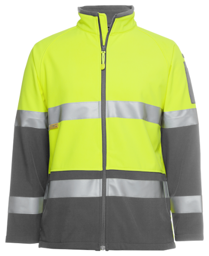 Picture of JB's Hi Vis Layer Jacket Soft Shell RT1 Reflective Tape 2 Tone