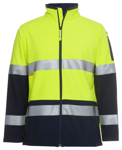 Picture of JB's Hi Vis Layer Jacket Soft Shell RT1 Reflective Tape 2 Tone