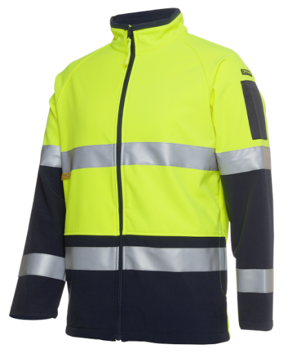 Picture of JB's Hi Vis Layer Jacket Soft Shell RT1 Reflective Tape 2 Tone