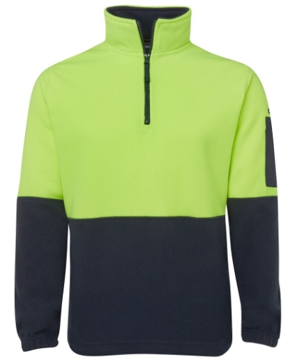 Picture of JB's Hi Vis 1/2 Zip Polar Fleece Jumper 100% Polyester Polar Fleece