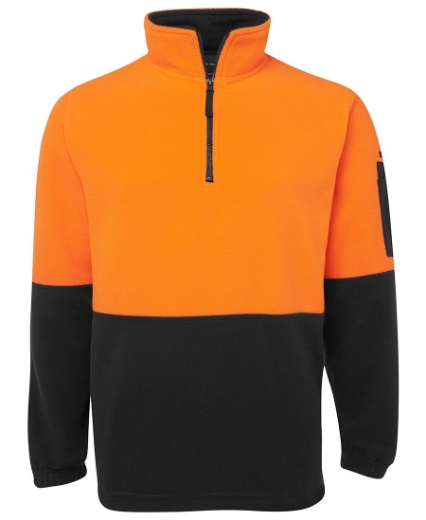 Picture of JB's Hi Vis 1/2 Zip Polar Fleece Jumper 100% Polyester Polar Fleece