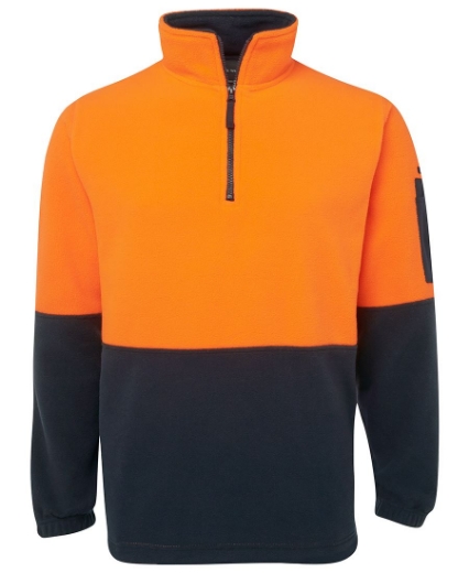 Picture of JB's Hi Vis 1/2 Zip Polar Fleece Jumper 100% Polyester Polar Fleece