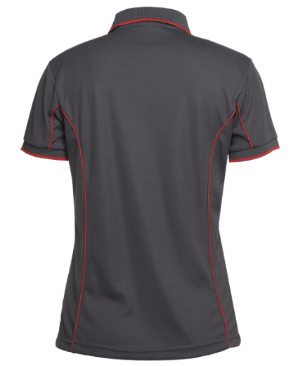 Picture of Podium Ladies Piping Polo Shirt 100% Polyester Pique Knit