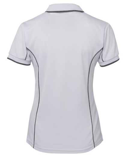 Picture of Podium Ladies Piping Polo Shirt 100% Polyester Pique Knit