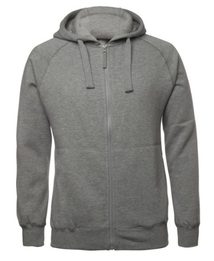 Picture of Colours of Cotton Fleecy Hoodie Full Zip Cotton/Polyester