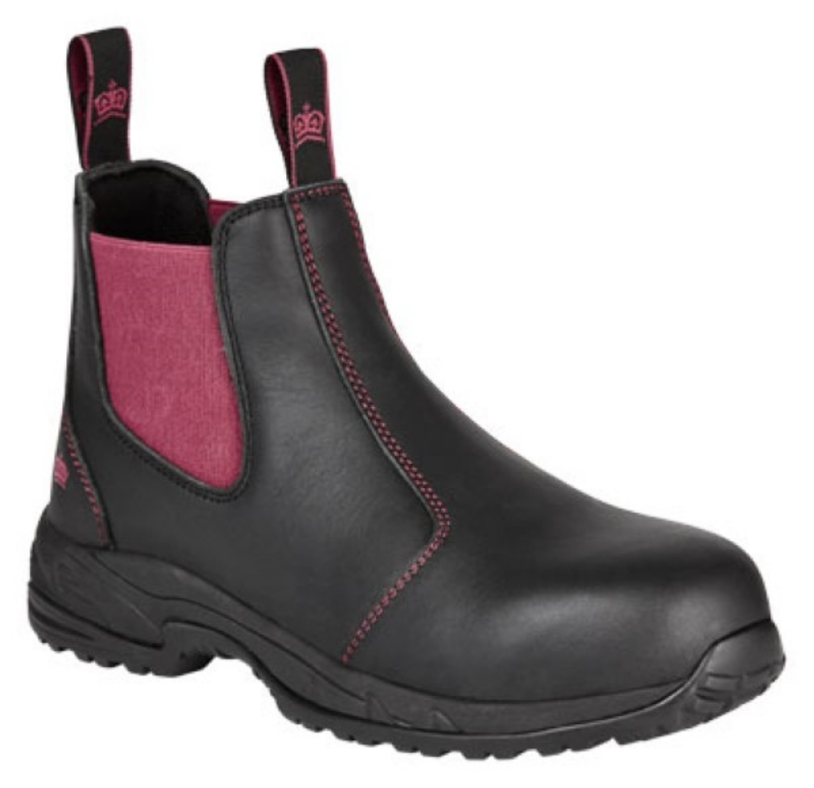 Picture of King Gee Ladies Tradies Pull-On Boots Black