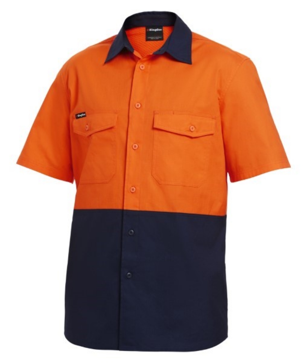 Picture of King Gee Workcool 2 Shirt 145gsm Ripstop Short Sleeve