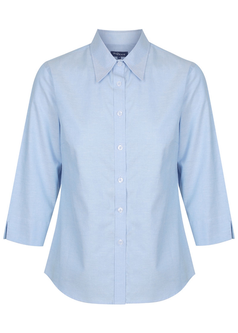 Picture of Gloweave Ladies Oxford 3/4 Sleeve Shirt