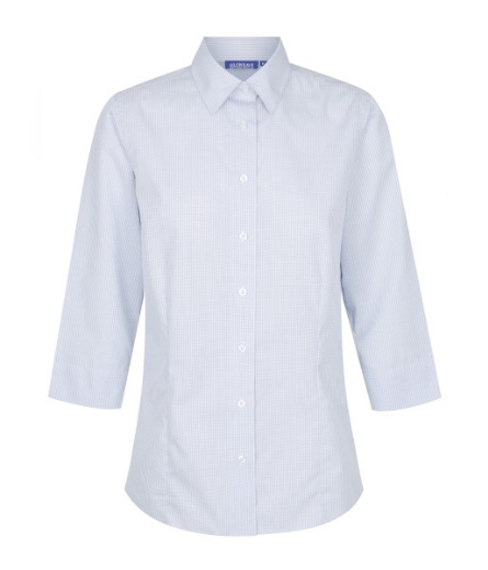Picture of Gloweave Ladies Guildford Square Textured 3/4 Sleeve Shirt