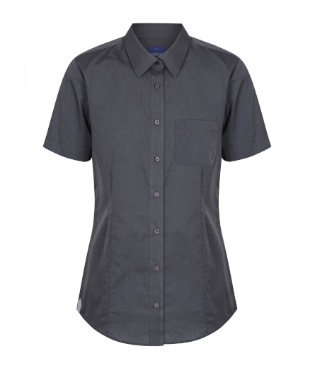 Picture of Gloweave Ladies Smith End on End Casual Slim Fit Short Sleeve Shirt