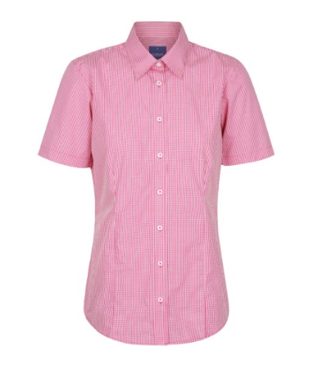 Picture of Gloweave Ladies Westgarth Gingham Check Short Sleeve Shirt